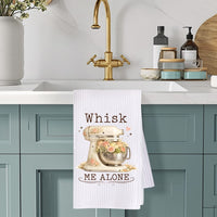 Whisk Me Alone Kitchen Towel: Funny Floral Mixer Gift for Bakers Rockledge Designs LLC