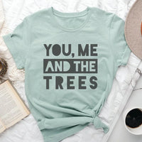 Rockledge Designs LLC Shirts & Tops You, Me and the Trees Tee – Eco-Lover Nature Graphic T-Shirt - SP135 You, Me and the Trees Tee – Eco-Lover Nature Graphic T-Shirt - SP135