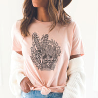 Be The Good Peace Hand Tee – Boho Inspirational Graphic T-Shirt - IN154