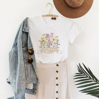 Wildflowers Vintage Graphic Tee – Retro Floral Nature Lover T-Shirt - NA171