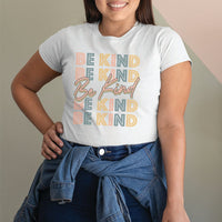 Be Kind Retro Block Letter Graphic Tee – Positive Message T-Shirt - SP101