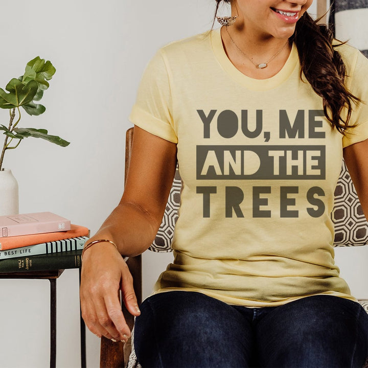 You, Me and the Trees Tee – Eco-Lover Nature Graphic T-Shirt - SP135
