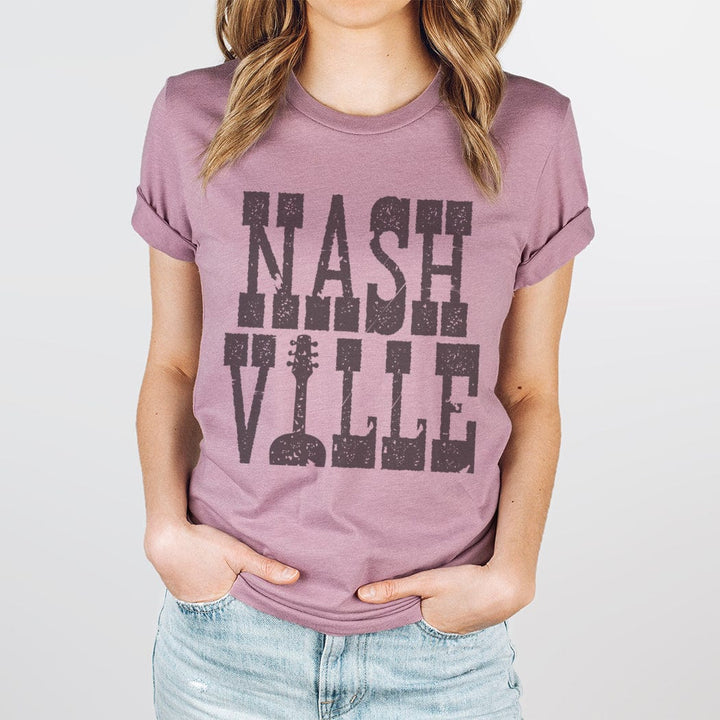 Nashville Western Graphic Tee – Country Music Vintage T-Shirt - WE118